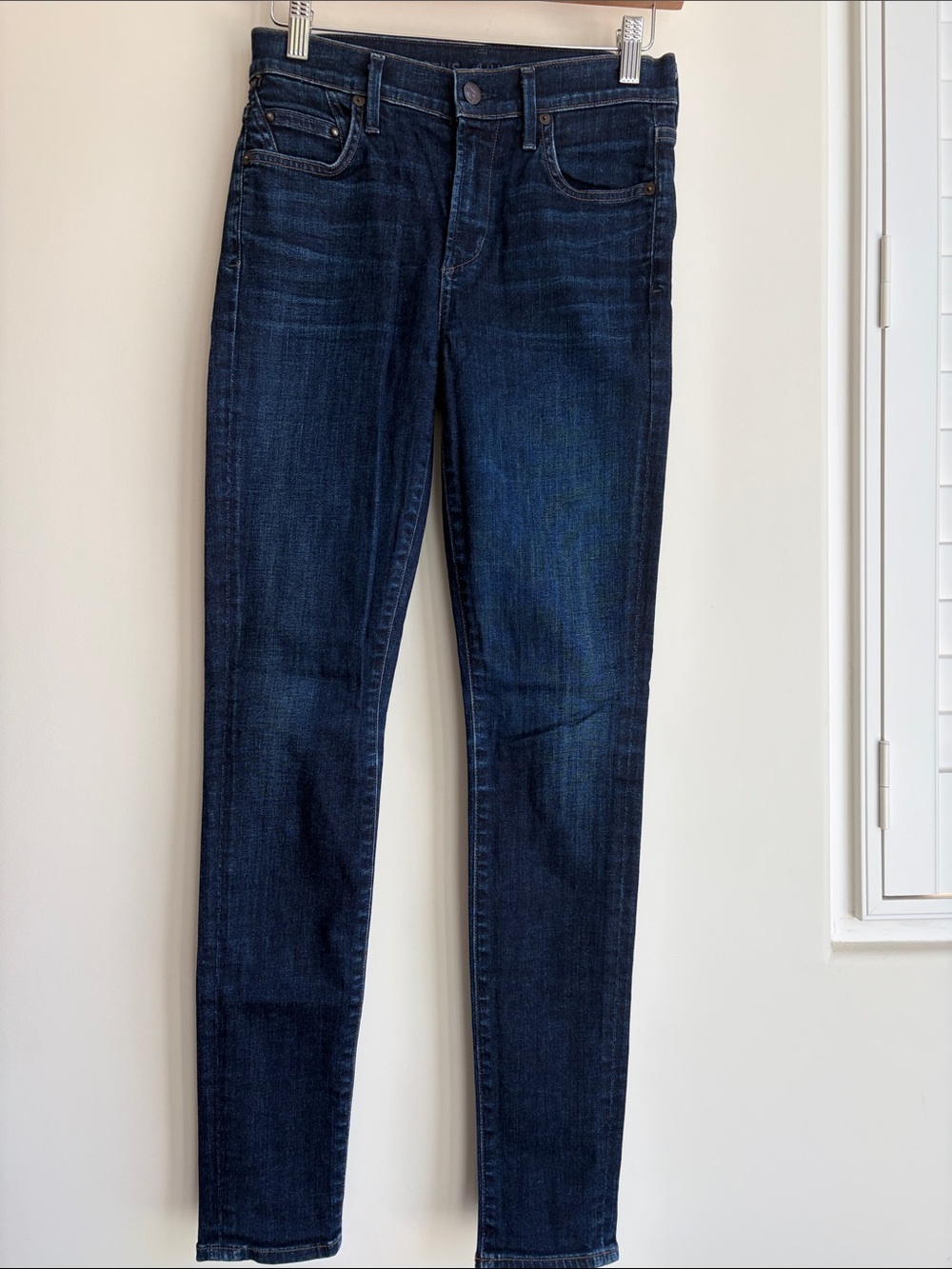 CITIZENS OF HUMANITY Rocket High Rise Skinny Stretch Dark Blue Jeans Size 26